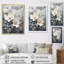 Art mural bleu et blanc peint Magnolias-538966980-538967000