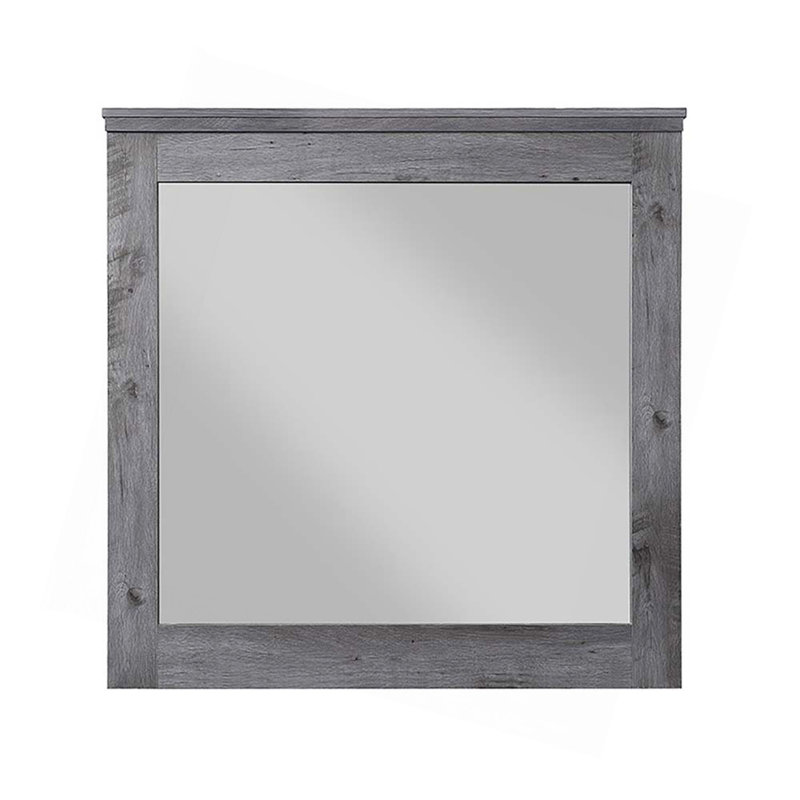 Rustic Gray Oak Finish Mirror