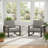 Set Of 2 26.6" All-Weather Aluminum Patio Armchairs With Thick Cushions-1519740174