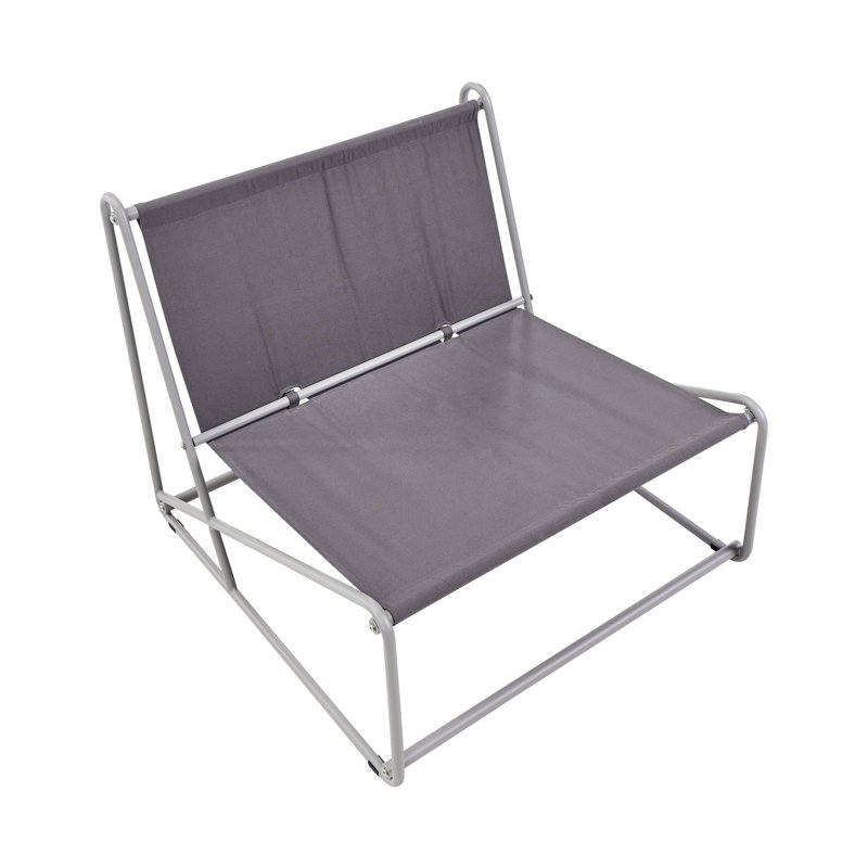 Bessi Outdoor Lounge Chair, Grey/Grey