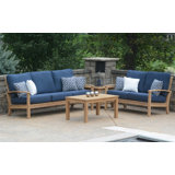 St. Lucia Outdoor 4 - Piece Teak Conversation Set