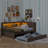 Wooden Storage Daybed With Trundle-1079130484
