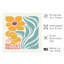 Impression florale de fleurs jaunes modernes sans cadre-846497671
