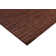 High Low Striped Area Rug in Chocolate