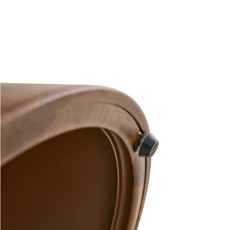 Ensemble de tables basses Modern Nesting avec finition noyer et base en acier pour économiser de l'espace, Noyer