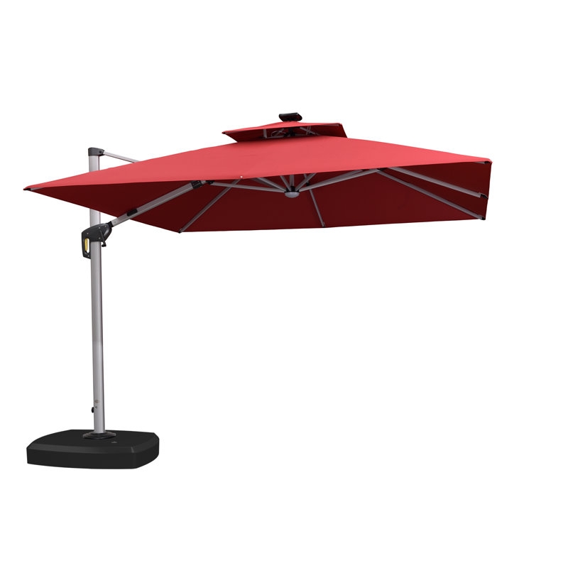 Parasol carré à DEL 120 po, Terra