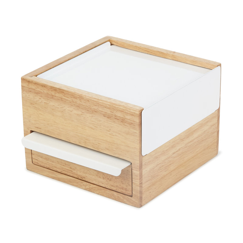 Mini plateau de rangement pour bijoux Stowit, Blanc