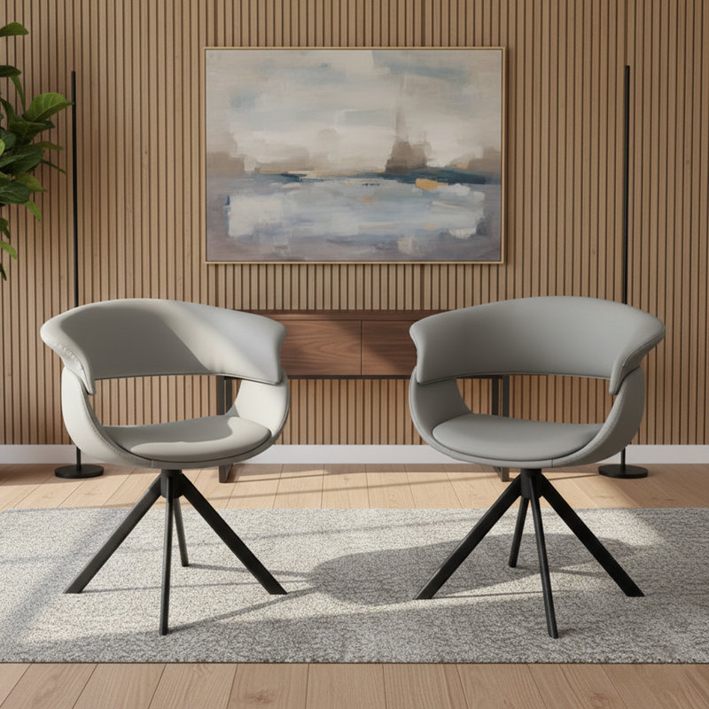 Chaise de bureau pivotante rembourrée