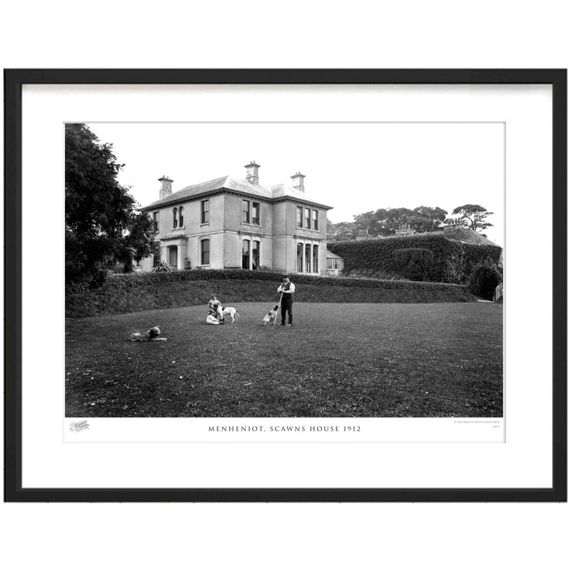 Menheniot, Scawns House 1912 - Single Picture Frame Print, 40cm H x 50cm W x 2.3cm D