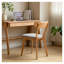 Chaise de salle à manger en chêne massif - Chaise rembourrée en bois naturel de qualité FAS avec dossier incurvé pour la cuisine et la salle à manger, assise en bois massif confortable
