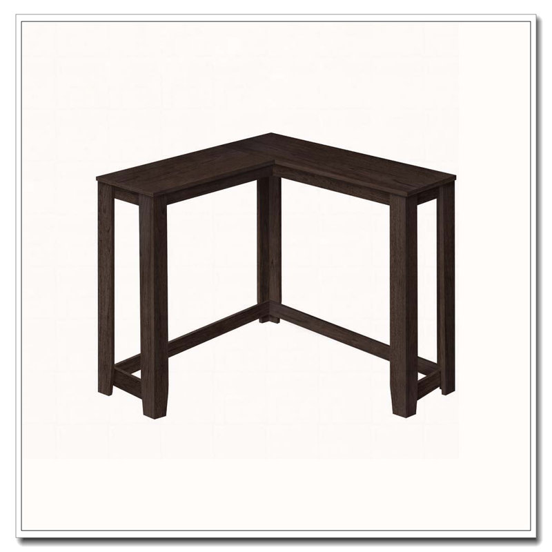 Table d'appoint, console, vestibule, étroit, d'angle, salon, chambre à coucher, stratifié brun, contemporain, moderne