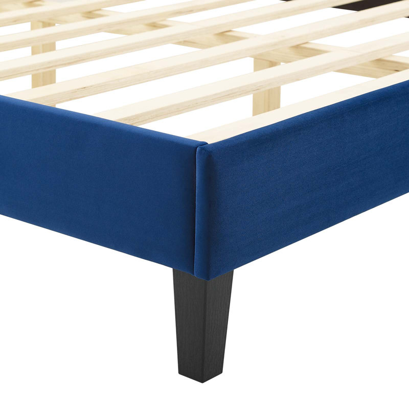 Modway Amber Platform Bed, Navy, Full
