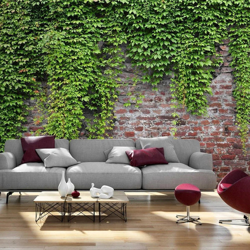 Delema Brick Wall Mural, 96" L x 137" W