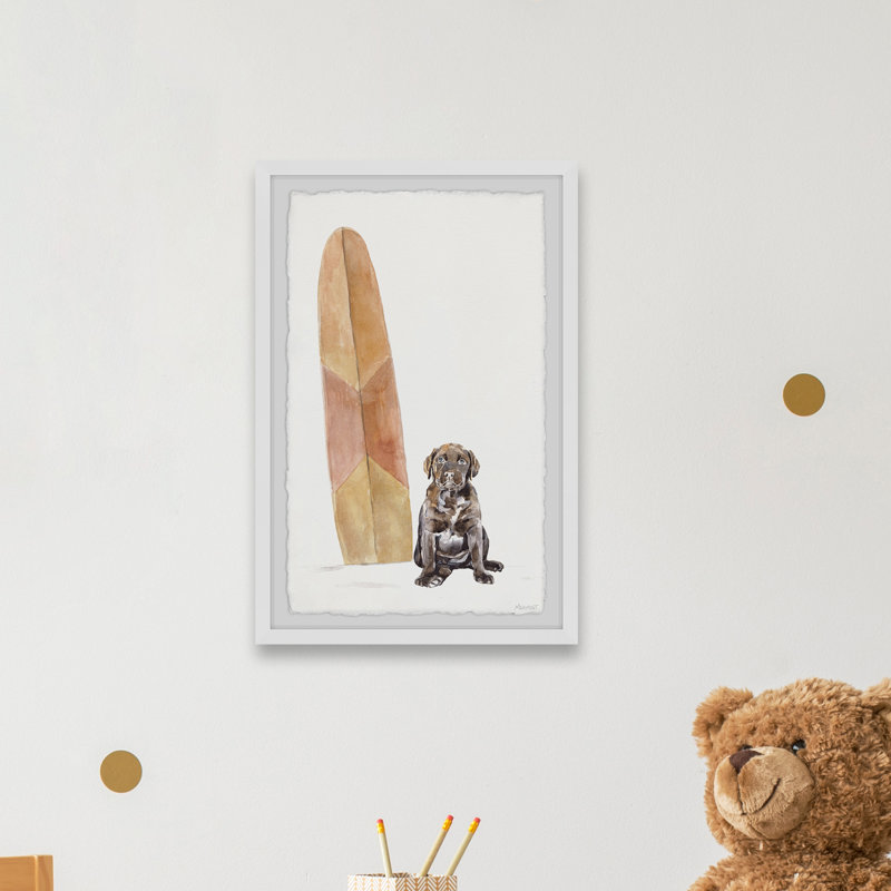 Surfing Hangover - Peinture encadrée, H 36 po x l 24 po x P 1,5 po