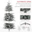 Arbre de Noël artificiel enneigé 6,5 pi