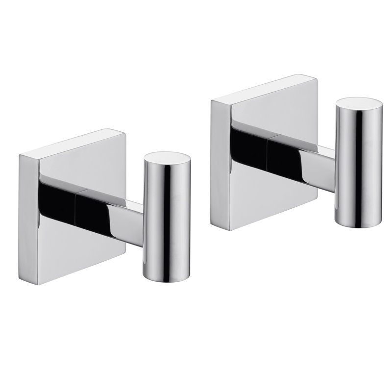 Towel Hook Wall Mounted, Polished Chrome