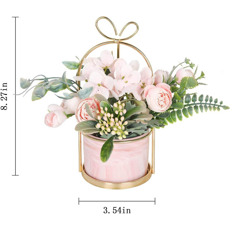 Arrangement in Vase, Pink