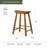 Maven Lane Luna Backless Wooden Kitchen Stool-92610972-120617271-93051216