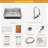 Waterfall Kitchen Sink 33"L x 22"W Drop-in Stainless Steel Kitchen Sink with Pull-Down Faucet-110910858