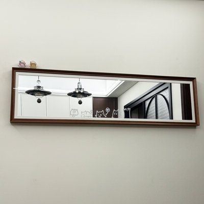Rectangle Solid Wood Frame Wall Mirror