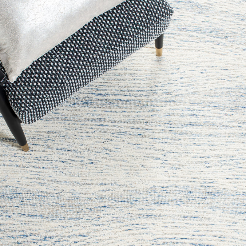 Alfhild Metro Hand Tufted Indian Wool And Cotton With Latex Abstract Rug, Rectangle 8' x 10'