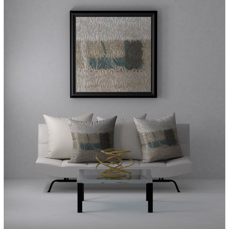 Housse de coussin décorative carrée sensationnelle et insert, 24 po x 24 po
