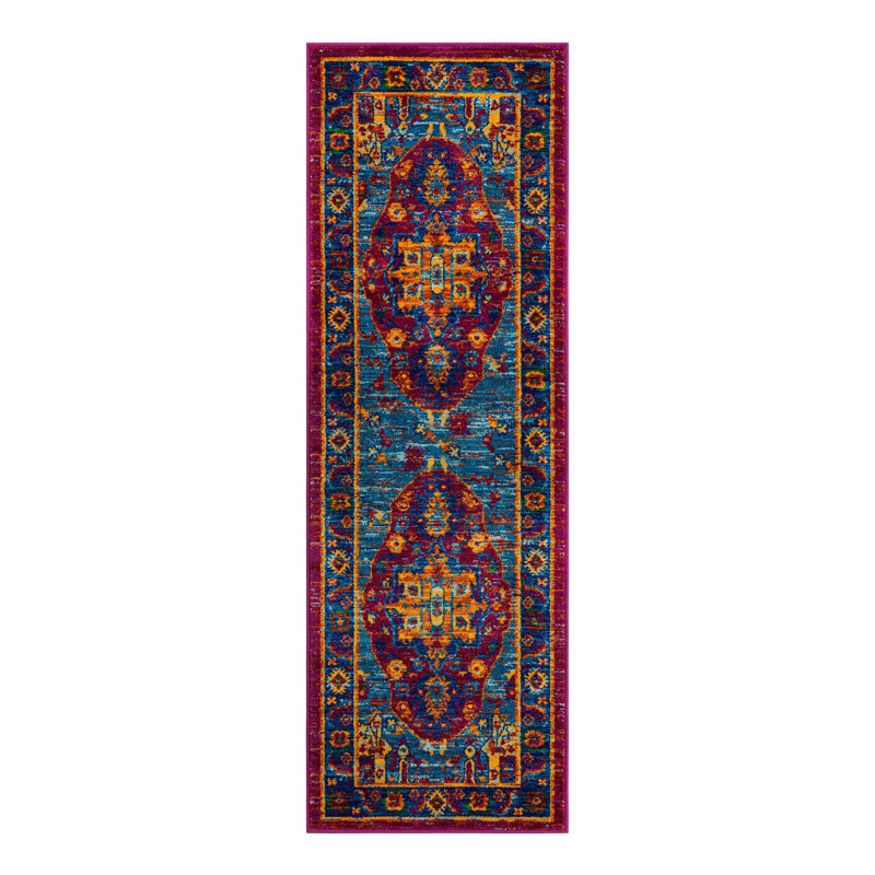 Ervand Oriental Indoor / Outdoor Rug, Runner 2' x 6'1"