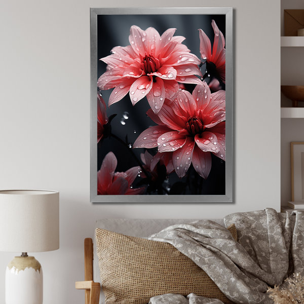 Red Barrel Studio® Cortana Pink Crimson Harmony I On Canvas Print | Wayfair