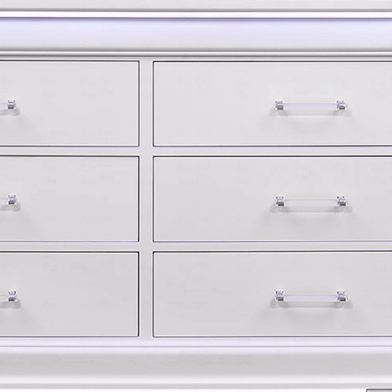 Commode avec DEL, Blanc