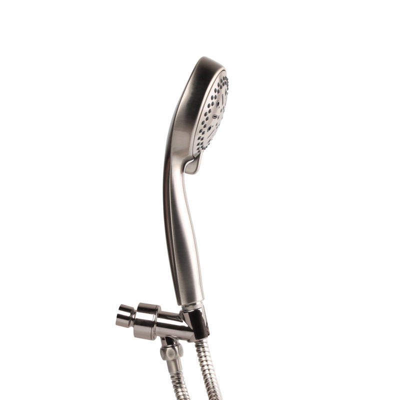 Pomme de douche à pluie haute pression double Premium, Nickel satiné
