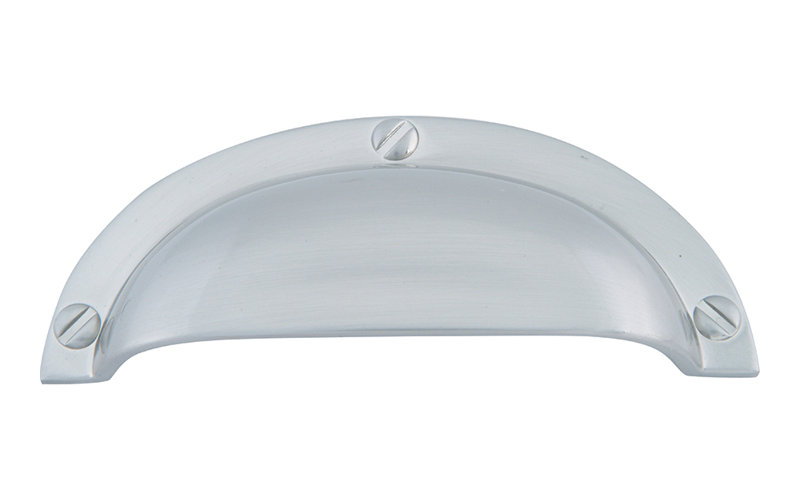 Successi 2 1/2" Center to Center Cup/Bin Pull, Brushed Nickel