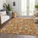 Premium Machine Washable Goulven AMF1006 Floral Rug