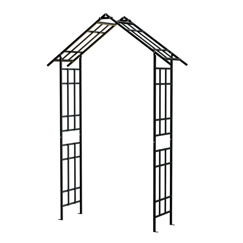 Arche de jardin en métal avec support réglable