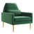 Velours vert sélectionné