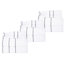 Ensemble de serviettes 18 pièces Lavish Home - Accessoires de salle de bain en coton absorbant avec 6 serviettes de bain, 6 serviettes à main et 6 débarbouillettes - Serviettes à séchage rapide-1506252955-1585155459