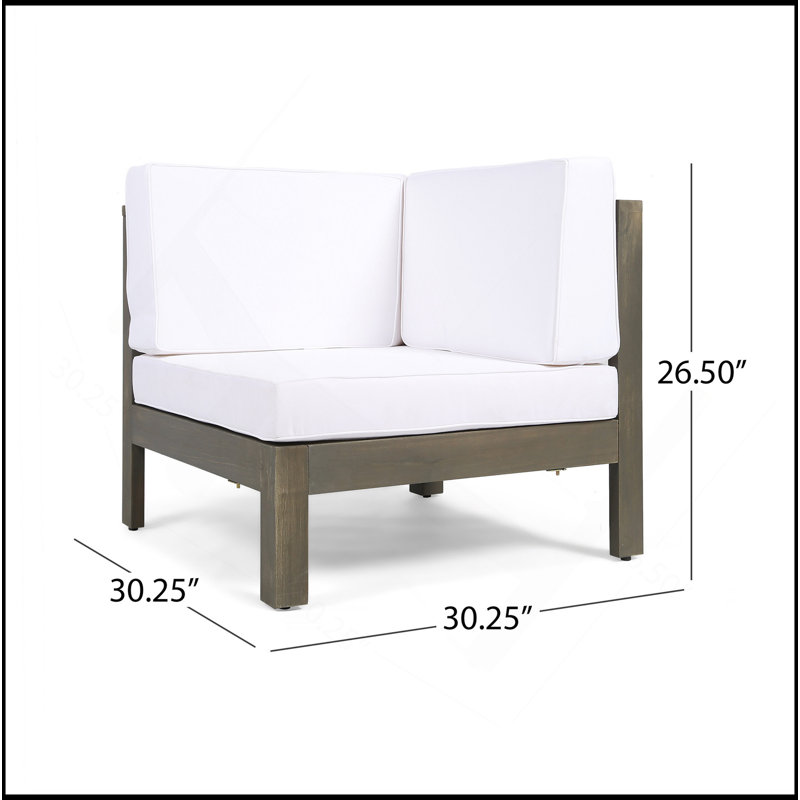 Ensemble de causeuse 2 pièces, blanc, Gris, Blanc