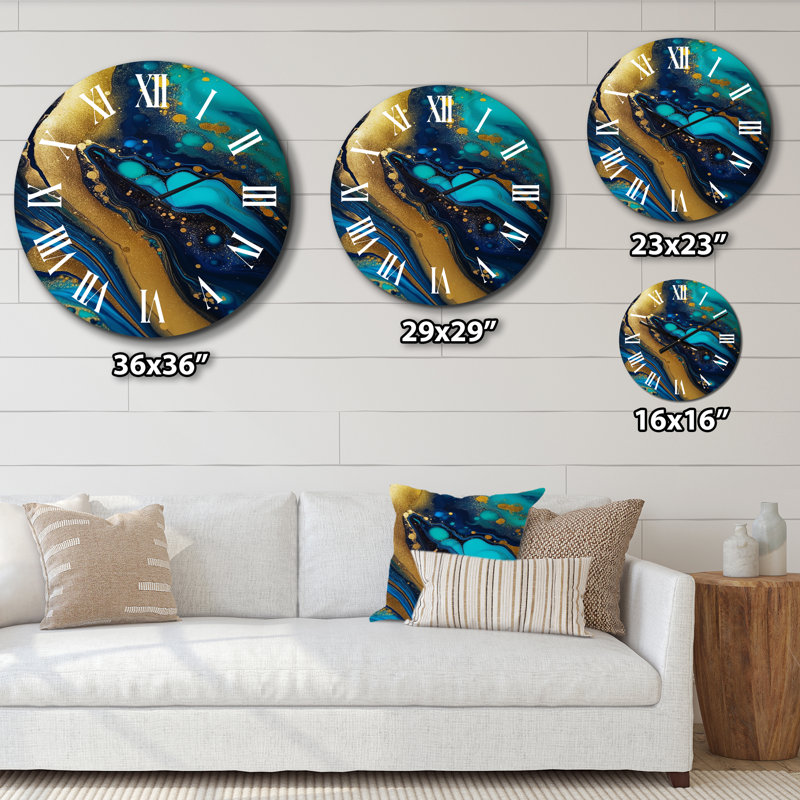 Horloge murale Blue Dreams, Très grand