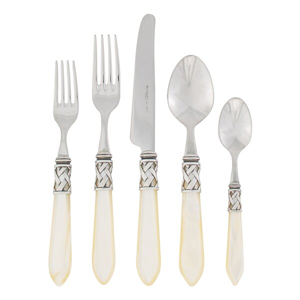 Forge de Laguiole Silver Stainless Steel Acrylic Handle 6 Piece