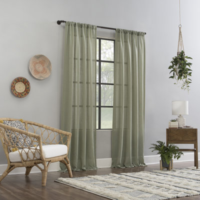 Sheer Single Curtain Panel