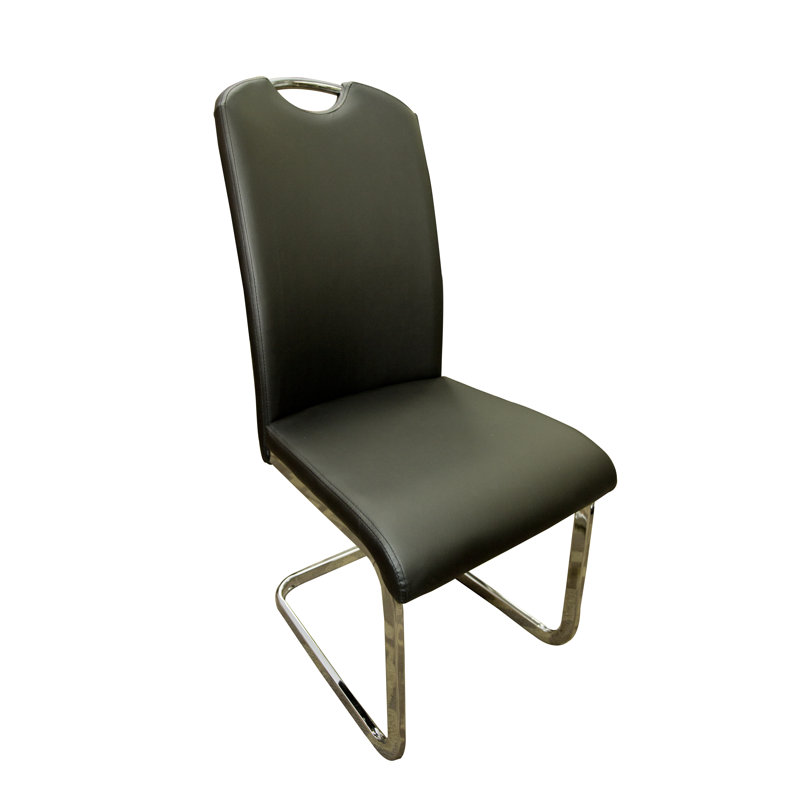 Chaise rembourrée Alamin, Noir