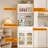 31.5" Vintage Tall Sideboard, Narrow Freestanding Cabinet with Pegboard for Small Spaces, Multi-unctional Tableware Storage Cabinet for Kitchen-229781940