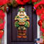 Décoration murale suspendue porte en bois figurine suspendue casse-noisette