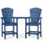 Vevey Patio Stools Adirondack Arm - Outdoor Bar Chairs HDPE