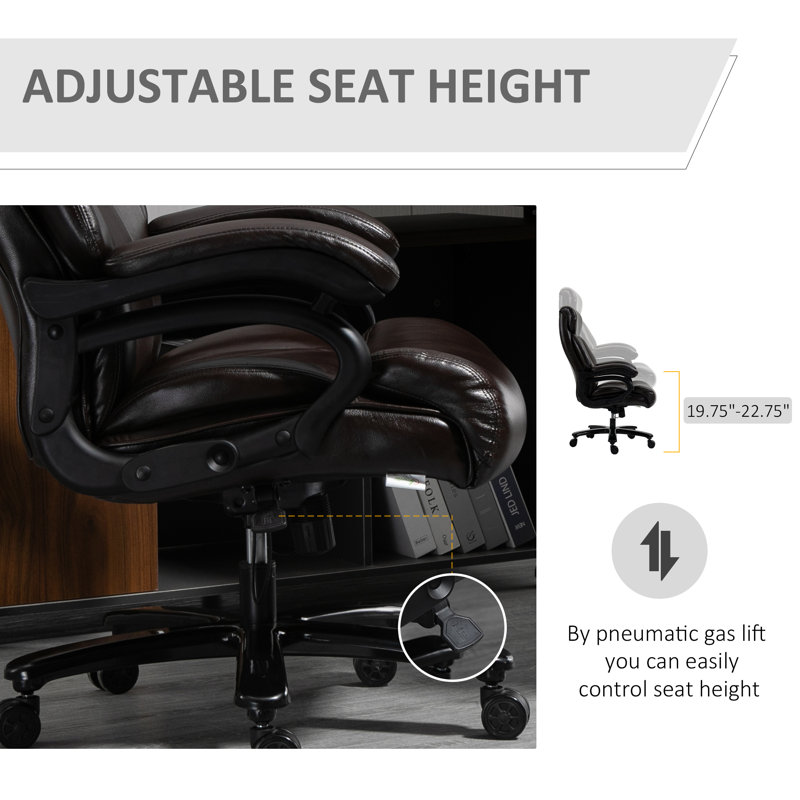 Fauteuil de direction Akaiya, Brun