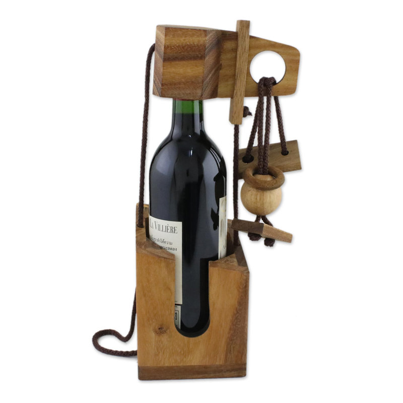 Mckissick Dont Break 1 Bottle Tabletop Wine Bottle Rack