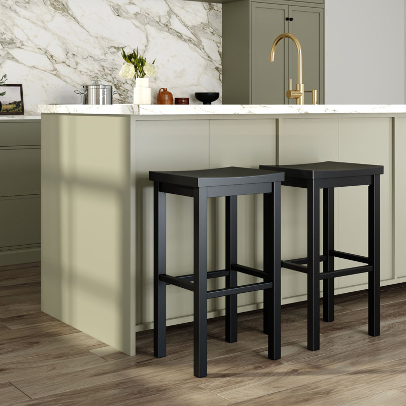 Stool Bar Height (30in) - 2 pack, Black, Black