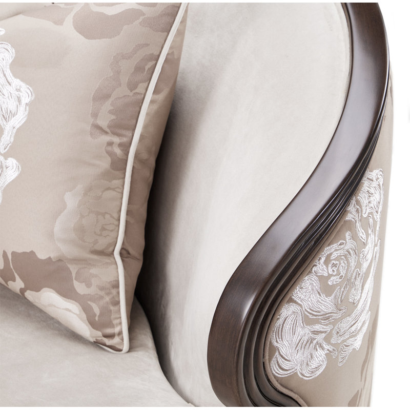 Camellia Field Barrel Chair