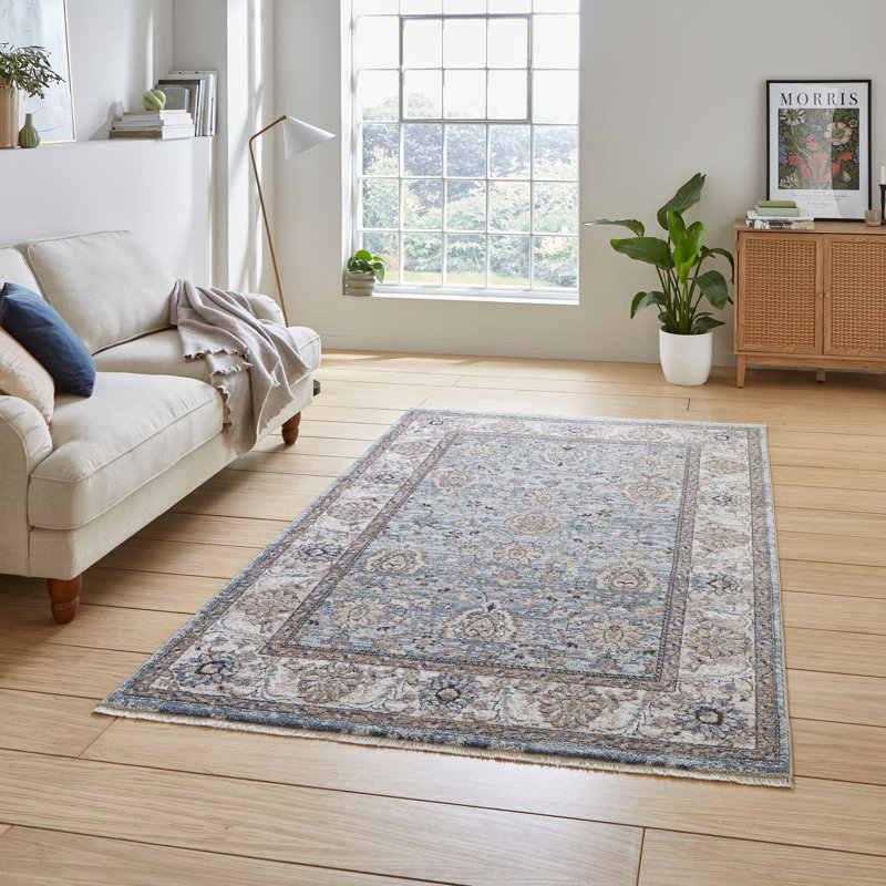 Vintage area rug Machine Woven Rectangle Blue, Rectangle 200 x 290cm
