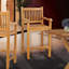 Elzas Outdoor Teak Bar Stool