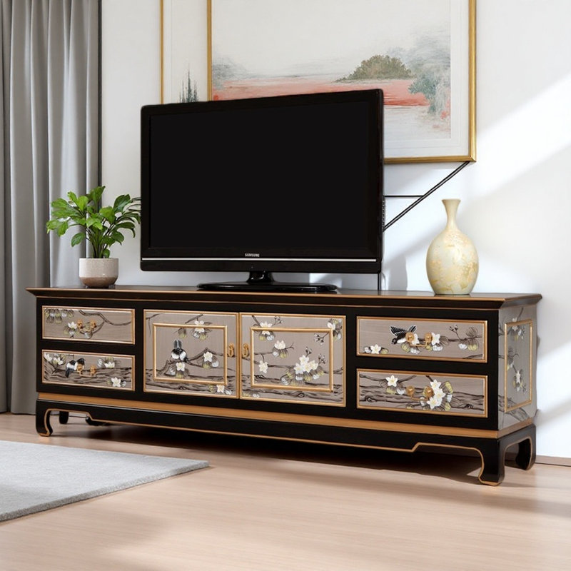 Meuble télé moderne et luxueux, Argent / taupe